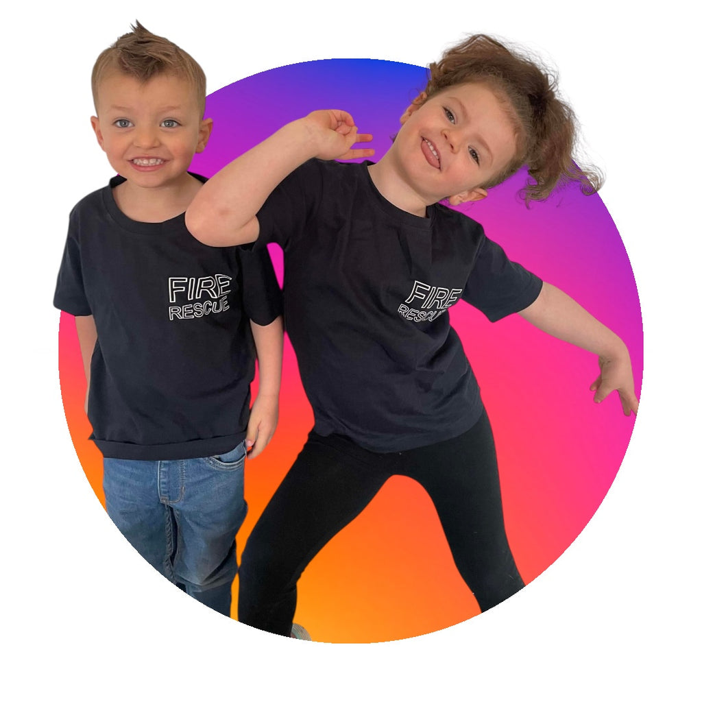 Kids Fire Rescue T shirt