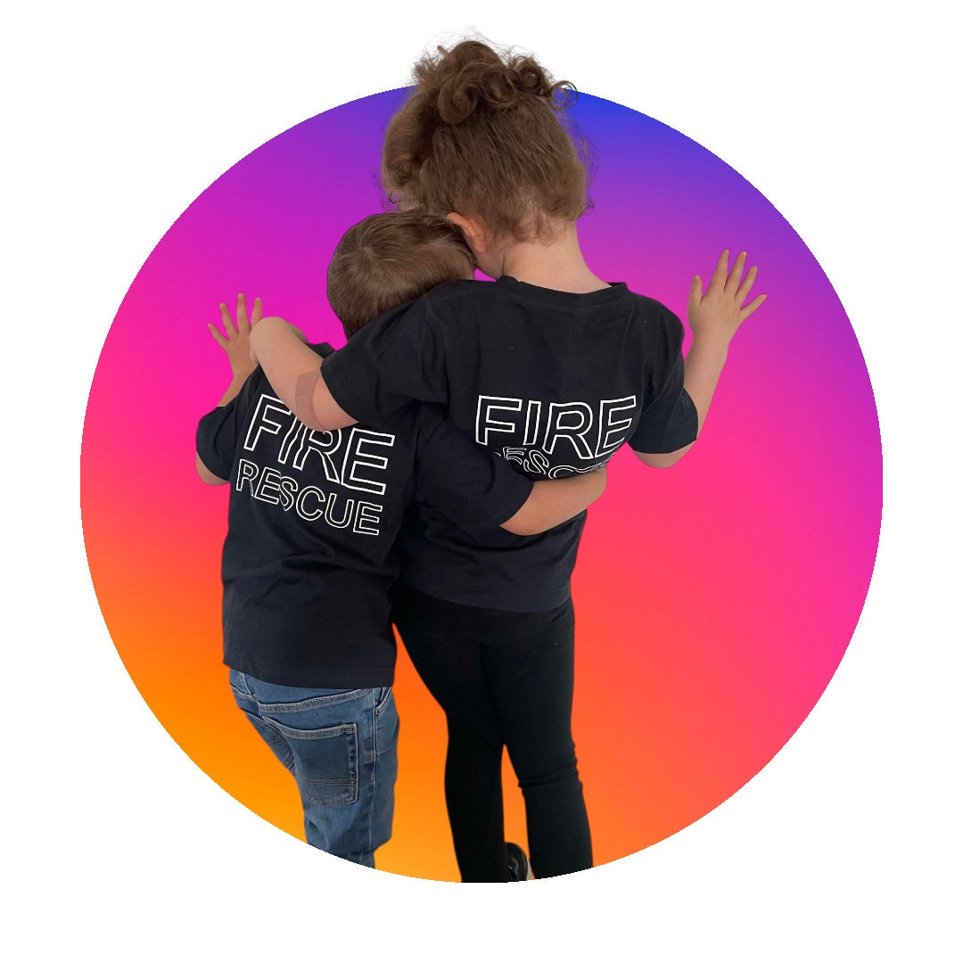 Kids Fire Rescue T shirt
