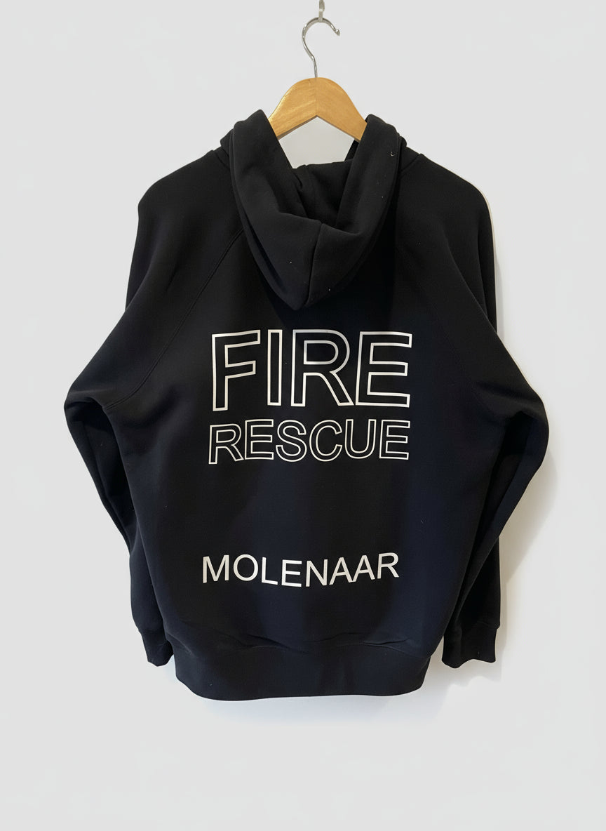 Adults Fire Rescue Hoodie Personalized